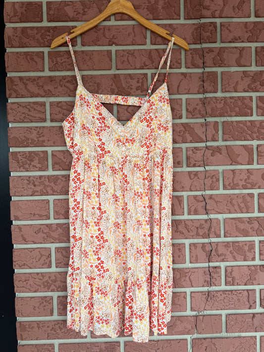 8597 Rue 21 floral red yellow dress