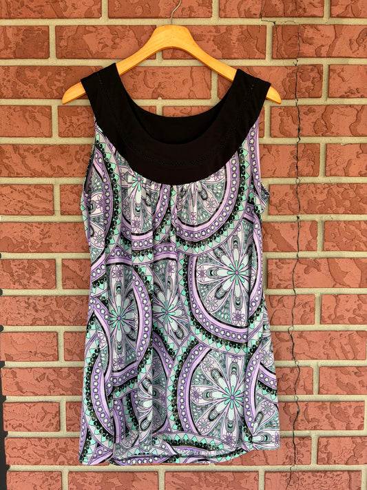 Lane Bryant top purple green