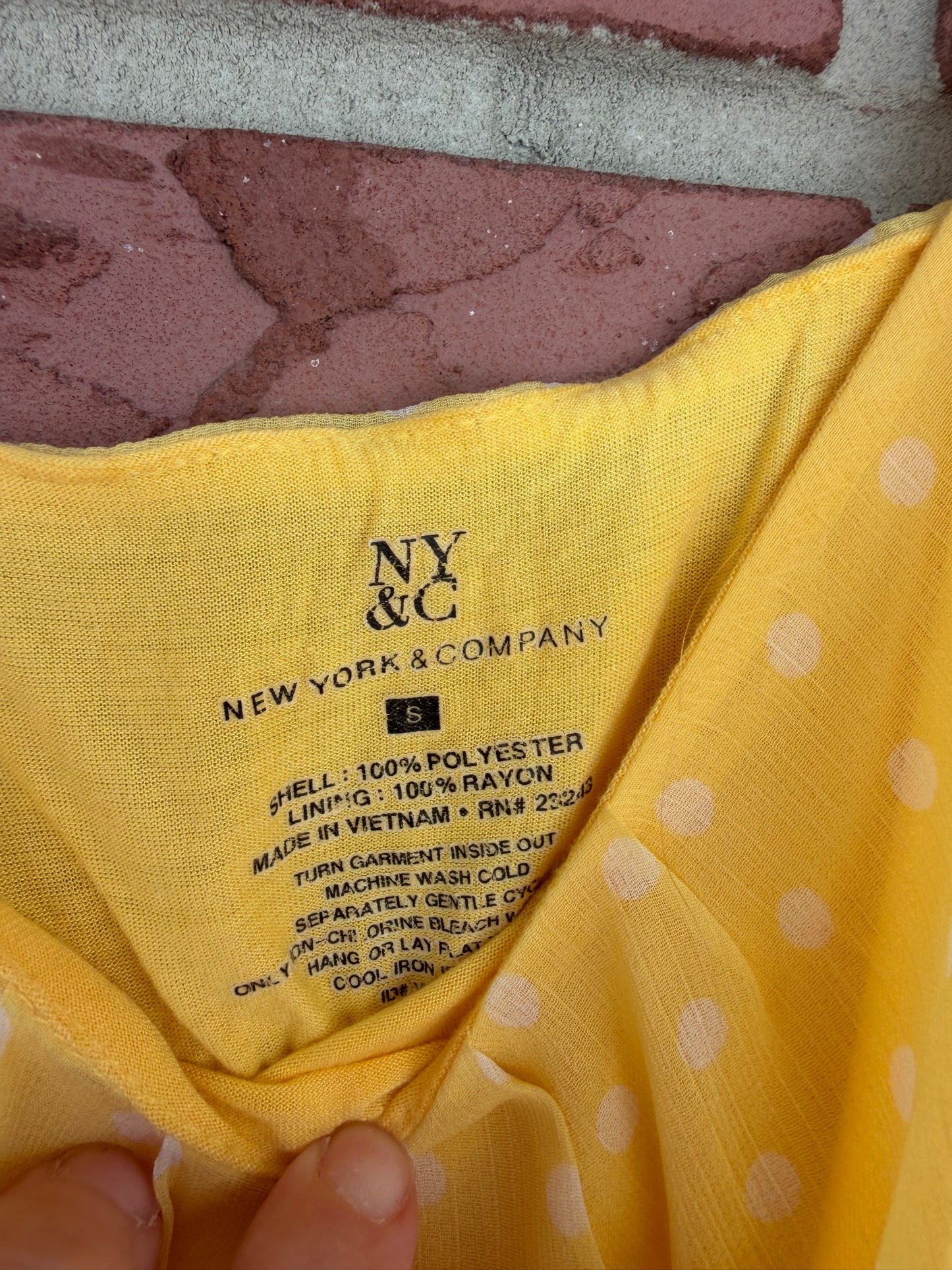 1204 NY & Co yellow cami top