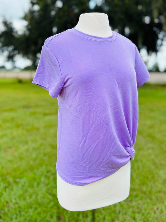 Sketchers lavender dark athletic tee