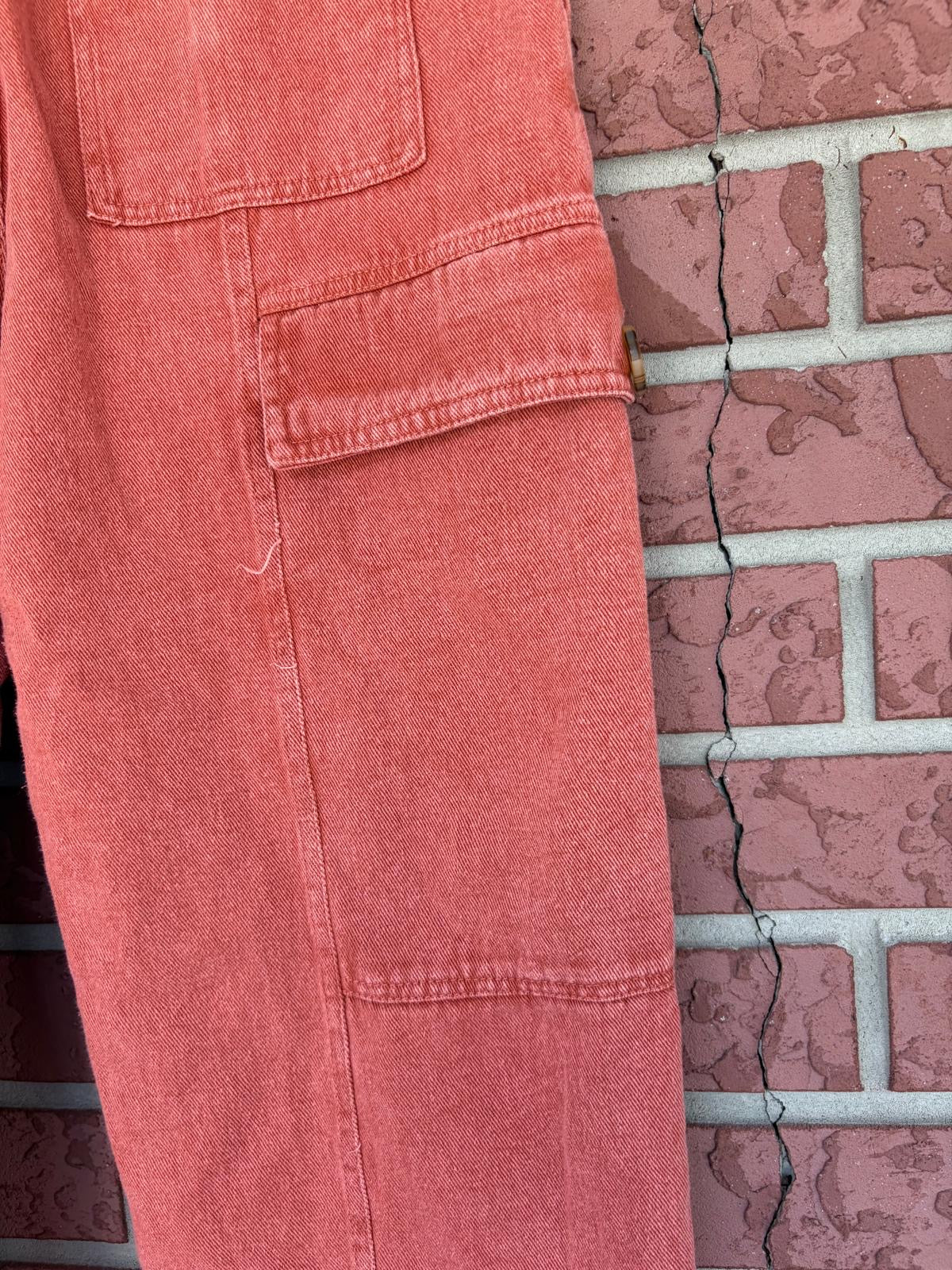Entro Orange Cargo Jeans