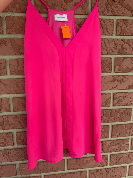 ADRIENNE Hot pink v-neck top