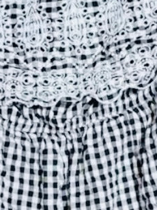 329 Sim and Sam gingham romper