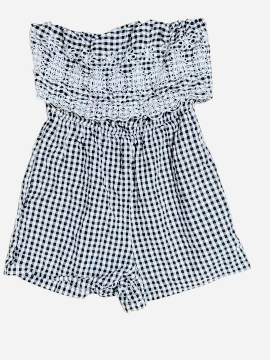 329 Sim and Sam gingham romper