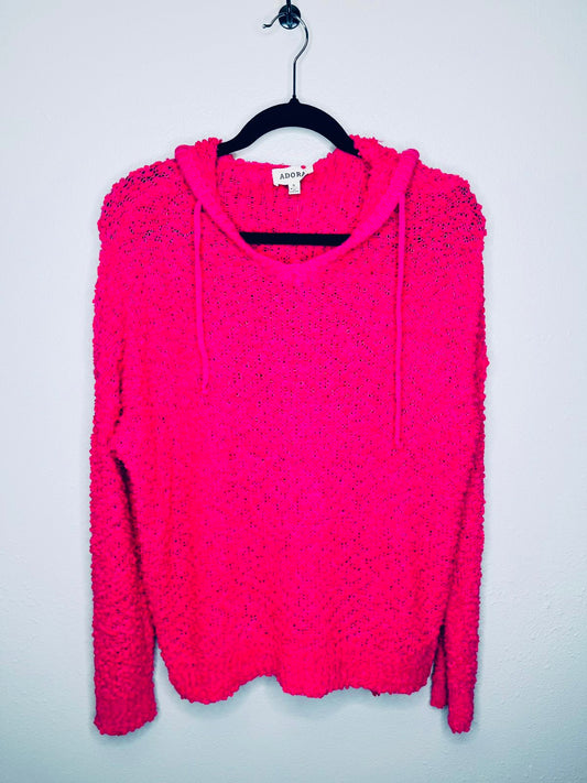 Hot Pink Sweater Hoodie