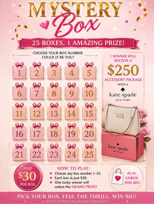 $30 mystery box, chance to get a Kate Spade bag!
