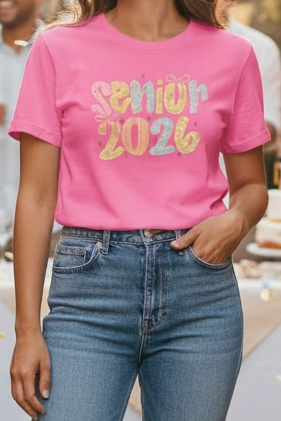 Senior 2026 Hot Pink
