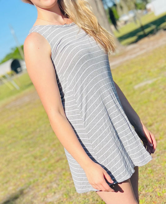 Grey spring dress